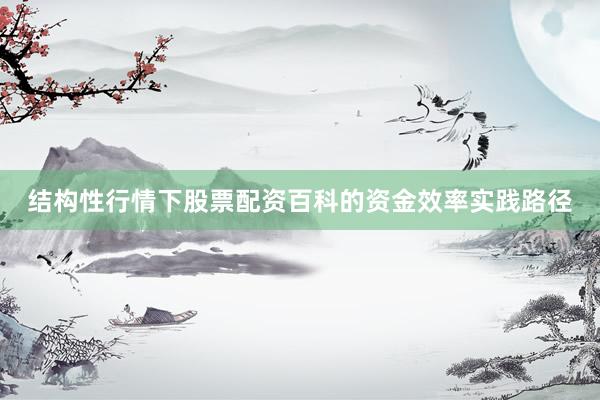 结构性行情下股票配资百科的资金效率实践路径