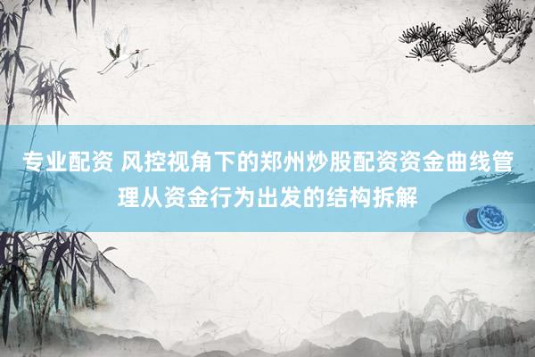 专业配资 风控视角下的郑州炒股配资资金曲线管理从资金行为出发的结构拆解